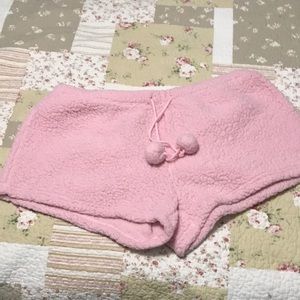 Cute Pink pom pom owl shorts